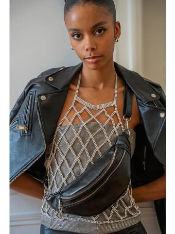 Abaco Skórzana saszetka "Lyat" w kolorze czarnym - 32,5 x 13,5 x 7 cm