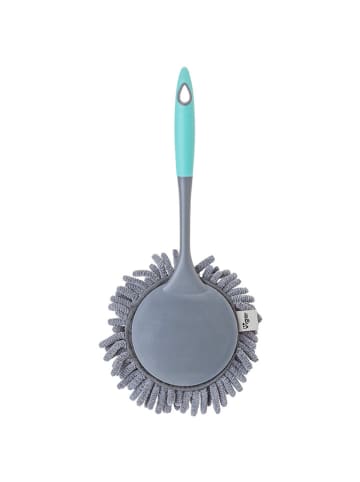 Vigar Microvezel plumeau grijs/turquoise - (B)16 x (H)38 cm