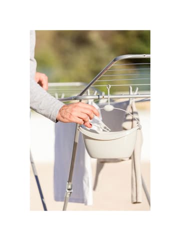 Vigar 19tlg. Set: Wäscheklammern-Korb in Creme