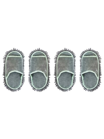 Vigar 2er-Set: Mikrofaser-Slippers in Grau