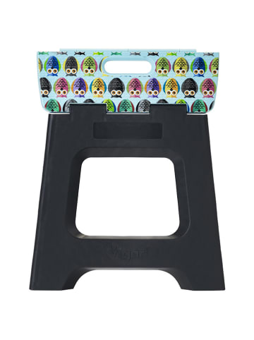 Vigar Hocker in Schwarz/ Bunt - (H)32 cm