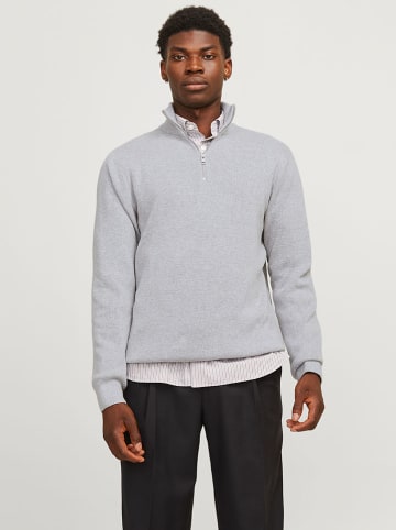 Jack & Jones Sweter "Milano" w kolorze jasnoszarym