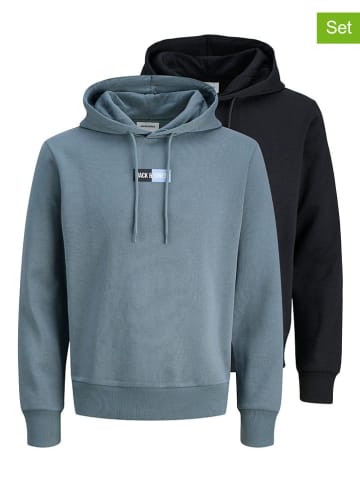 Jack & Jones 2-delige set: hoodies blauw/zwart