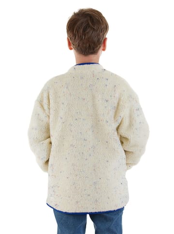 Denokids Fleece vest crème/blauw
