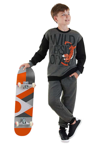 2-delige outfit antraciet