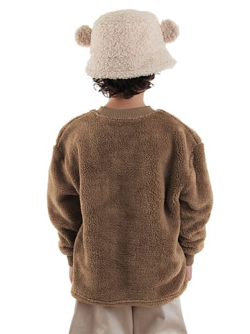 Denokids Bluza polarowa w kolorze brązowym