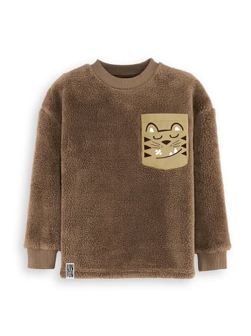 Denokids Bluza polarowa w kolorze brązowym