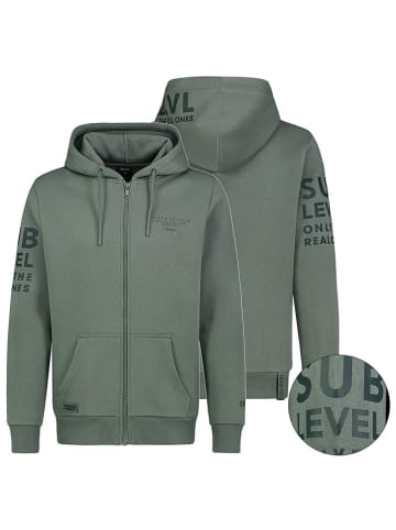 Sublevel Sweatjacke "Nik" in Grün