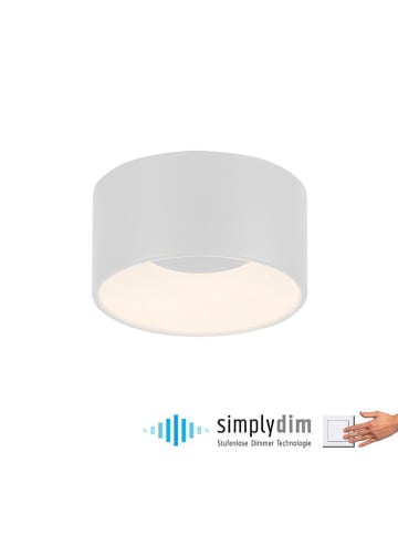 Just Light Lampa sufitowa LED w kolorze białym - wys. 8 x Ø 16 cm