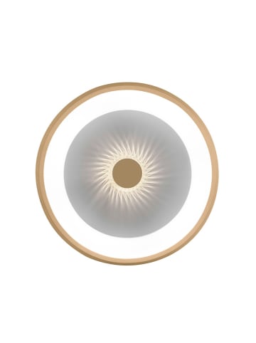 Just Light Ledplafonnière goudkleurig - Ø 46,5 cm
