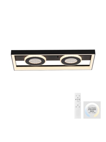 Paul Neuhaus Lampa sufitowa LED w kolorze czarnym - 45 x 20 x 6,2 cm