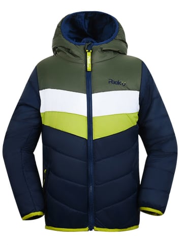 Peek U Ganzjahres-Steppjacke "Baz" in Dunkelblau/ Khaki/ Weiß