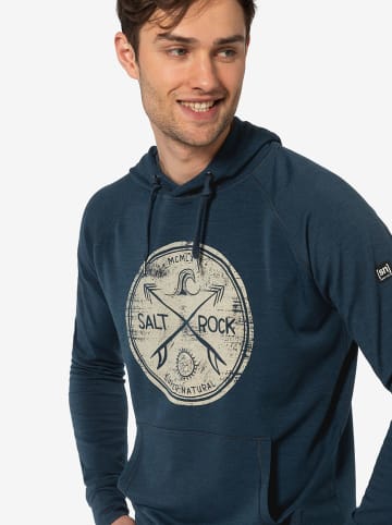 super.natural Hoodie "Salt & Rock" in Dunkelblau