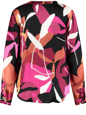 Gerry Weber Bluse in Schwarz/ Pink/ Orange