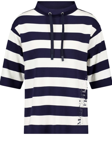 Gerry Weber Shirt in Dunkelblau/ Weiß