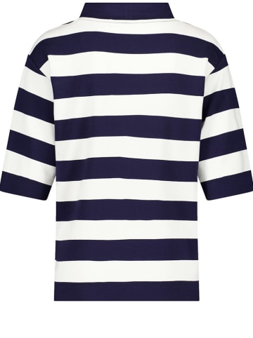 Gerry Weber Shirt in Dunkelblau/ Weiß