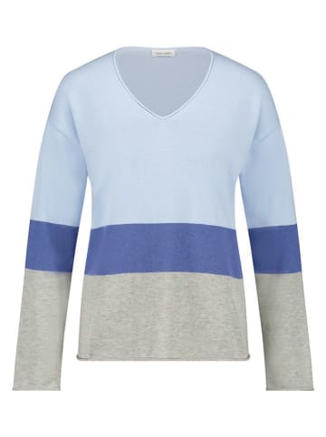 Gerry Weber Pullover in Hellblau/ Grau