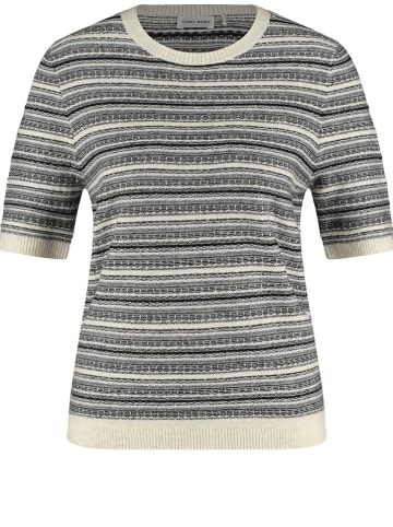 Gerry Weber Pullover in Creme/ Schwarz