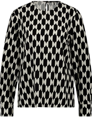 TAIFUN Bluse in Schwarz/ Weiß