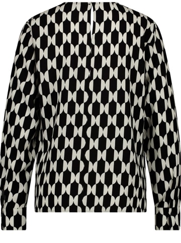 TAIFUN Bluse in Schwarz/ Weiß