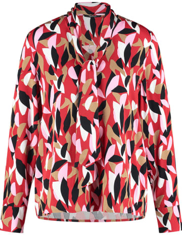 TAIFUN Bluse in Rot/ Schwarz/ Weiß