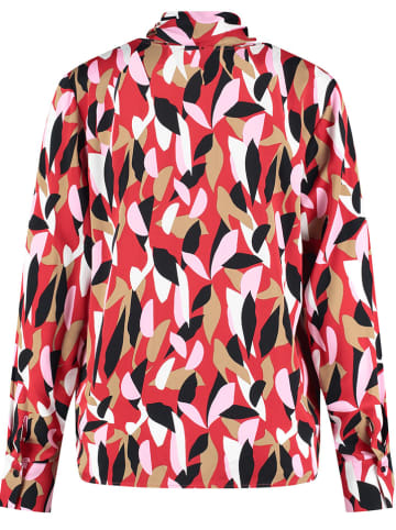TAIFUN Bluse in Rot/ Schwarz/ Weiß