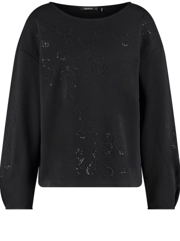 TAIFUN Sweatshirt in Schwarz