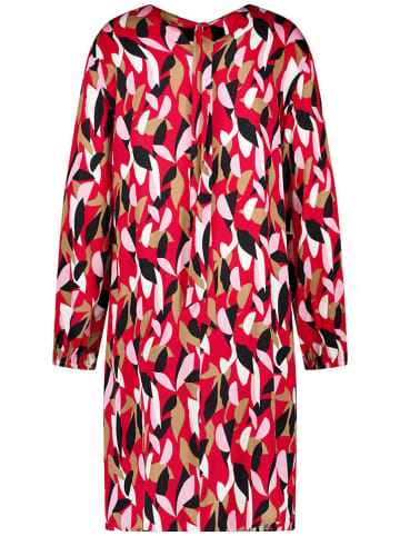 TAIFUN Kleid in Rot/ Schwarz/ Weiß