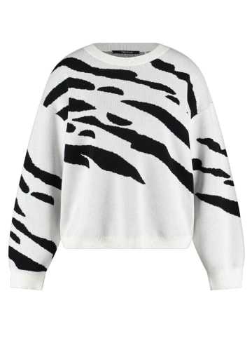 TAIFUN Pullover in Weiß/ Schwarz