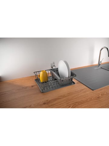 metaltex Afdruiprek "Aquatex'' grijs - (B)35 x (H)30 x (D)12 cm