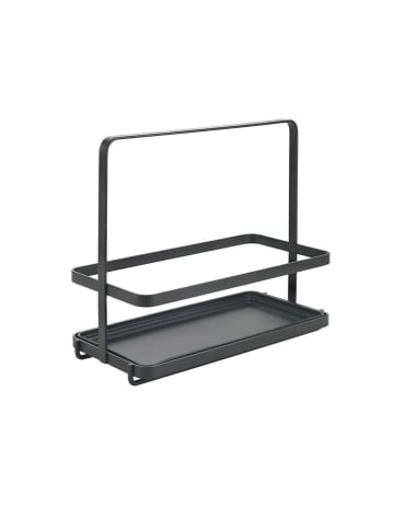 metaltex Gewürzregal ''Lava'' in Schwarz - (B)22 x (H)18 x (T)11 cm