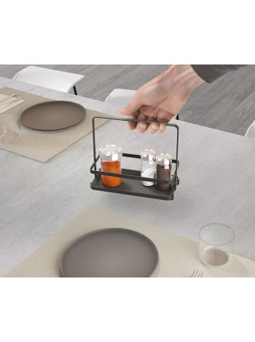 metaltex Regał "Lava" w kolorze czarnym na przyprawy - 22 x 18 x 11 cm