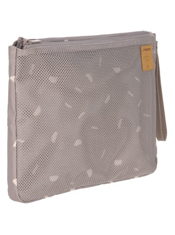 Lässig Wickeltäschchen in Grau - (B)33 x (H)23 x (T)3,5 cm