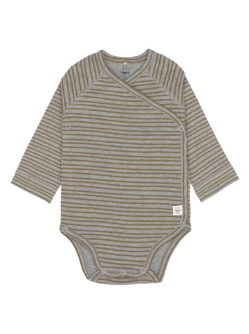 Lässig Body in Grau/ Hellbraun