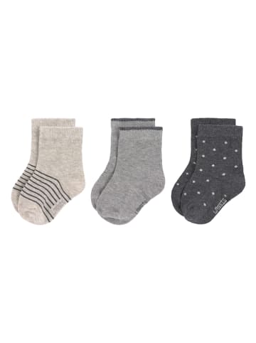Lässig 3er-Set: Babysocken in Beige/ Grau/ Anthrazit