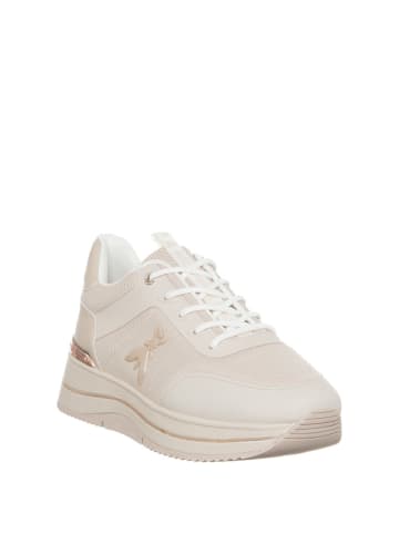 Patrizia Pepe Leder-Sneakers in Beige