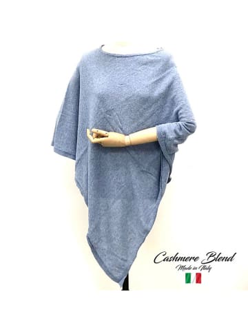 MILANO AMOUR Ponczo w kolorze błękitnym