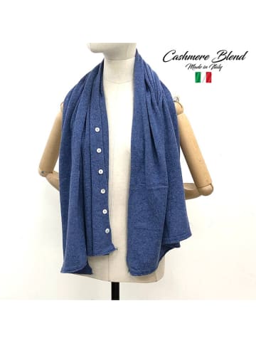 MILANO AMOUR Ponczo w kolorze niebieskim