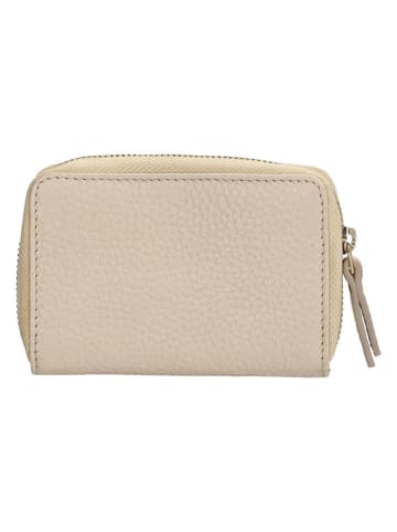 Charm Leren portemonnee beige - (B)7 x (H)11 x (D)3 cm