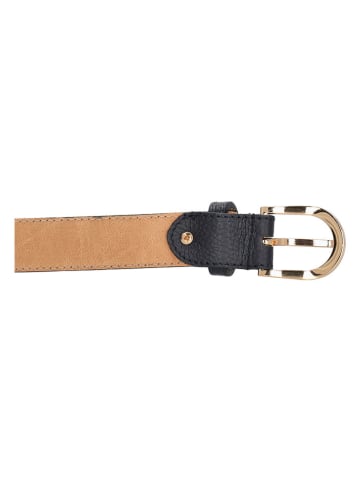 Charm Leder-Gürtel in Dunkelblau