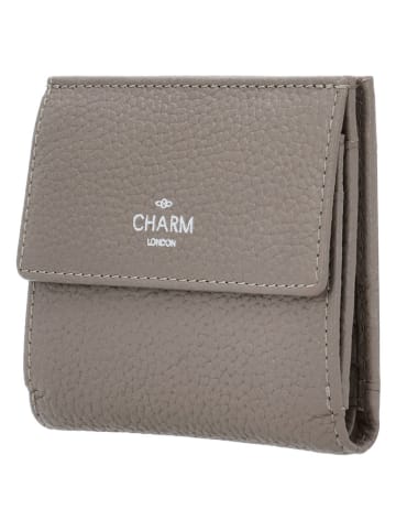 Charm Leren portemonnee taupe - (B)10,5 x (H)9 x (D)1,5 cm