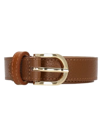 Charm Leder-Gürtel in Hellbraun
