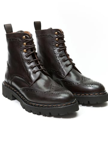 British Passport Leren boots bruin