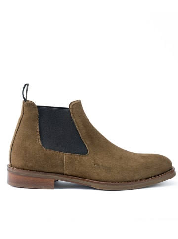 British Passport Leren chelseaboots lichtbruin/grijs
