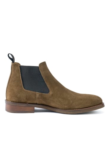 British Passport Leren chelseaboots lichtbruin/grijs