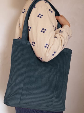 Folkifreckles Shopper donkergrijs - (B)35 x (H)37 x (D)10 cm