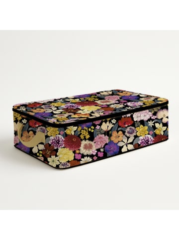 Madre Selva Aufbewahrungsbox "Wild Beauty" in Schwarz/ Gelb/ Rosa - (L)60 x (B)45 cm