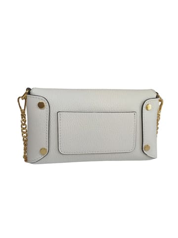 Florence Bags Skórzana torebka w kolorze białym - 22 x 13 x 3 cm