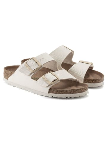 Birkenstock Pantoletten "Arizona" in Creme - Weite S