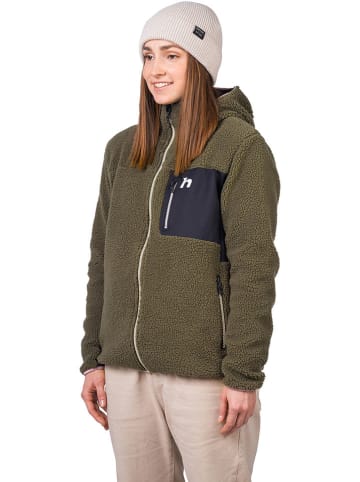 Hannah Fleece vest "Koala" kaki/antraciet